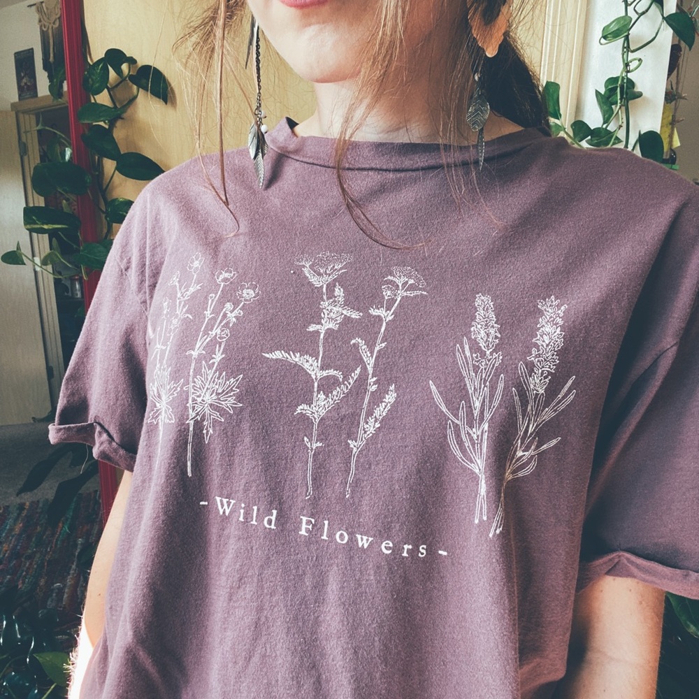 SOLD // Dirty Laundry / wildflower tee